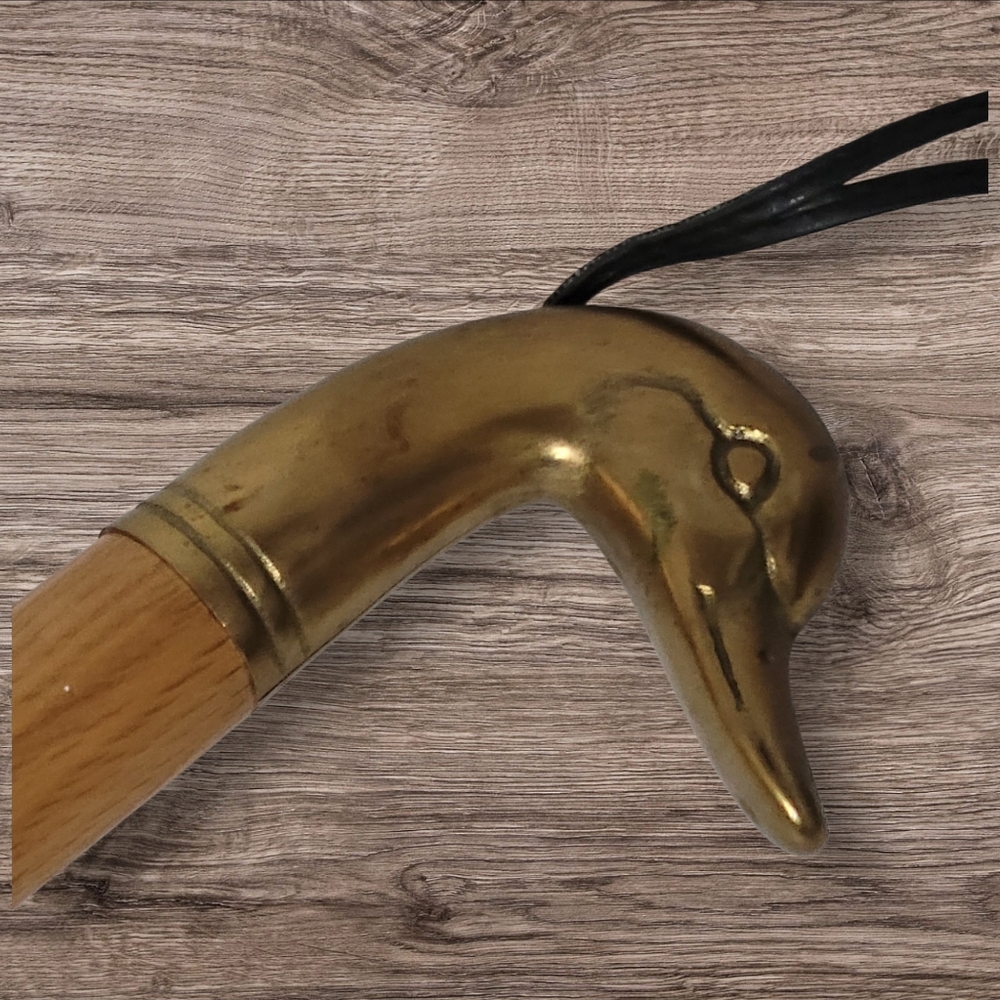 ▪︎Vtg Brass Duck Head Shoe / Lint Brush - Picture 2 of 4